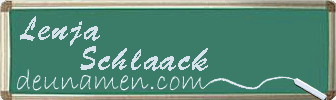 Lenja Schlaack Visitenkarte